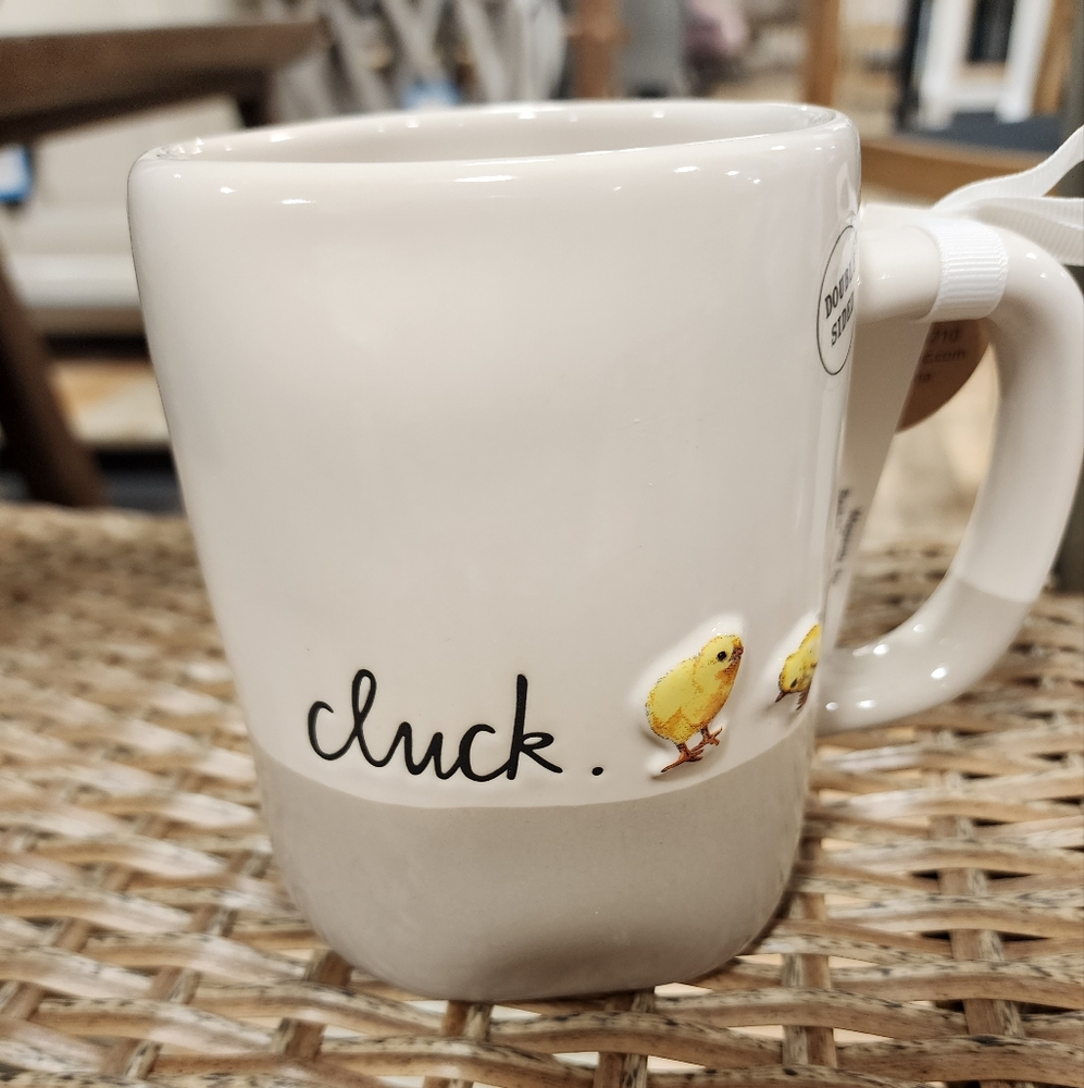 Rae Dunn "Cluck" Wrap Around Mug